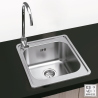 Fregadero Cocina Acero Inox Mod. Tokio 50x50 cm | EspacioBrico OFERTA