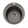 Fregadero Cocina Acero Negro Pavonado Estambul 49 cm Diámetro | EspacioBrico OFERTA