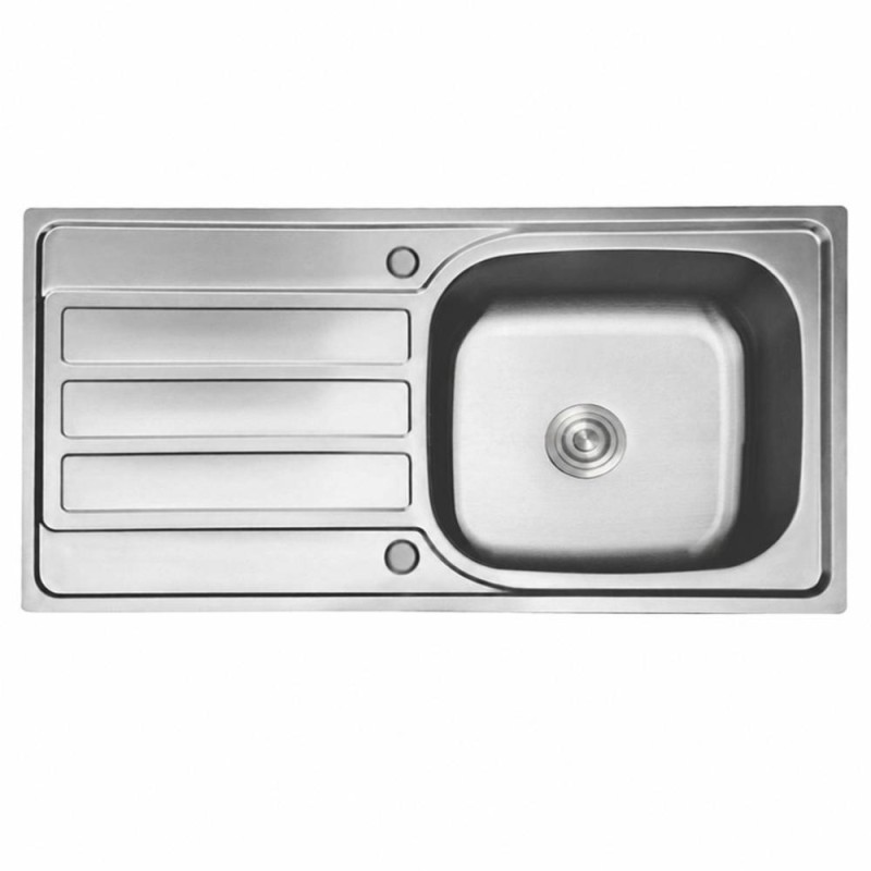 Fregadero Poseidon Acero Inox 100x50 cm Sobre Encimera | EspacioBrico OFERTA