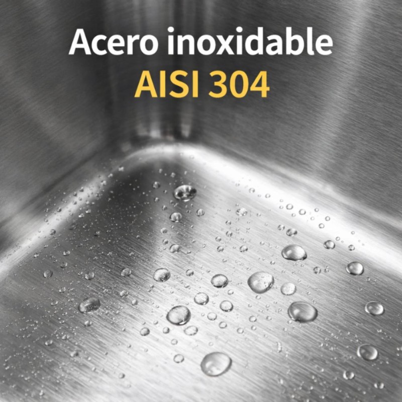 Fregadero Poseidon Acero Inox 100x50 cm Sobre Encimera | EspacioBrico OFERTA