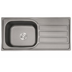 Fregadero Poseidon Negro Pavonado 100x50 cm Sobre Encimera | EspacioBrico OFERTA
