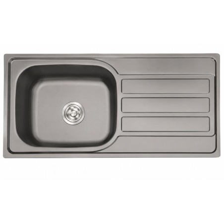 Fregadero Poseidon Negro Pavonado 100x50 cm Sobre Encimera | EspacioBrico OFERTA