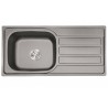Fregadero Poseidon Negro Pavonado 100x50 cm Sobre Encimera | EspacioBrico OFERTA