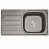 Fregadero Poseidon Negro Pavonado 100x50 cm Sobre Encimera | EspacioBrico OFERTA