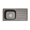 Fregadero Poseidon Negro Pavonado 80x50 cm Sobre Encimera | EspacioBrico OFERTA
