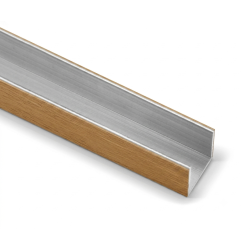Perfil U Puerta Corredera Armario Madera Roble 16 mm | EspacioBrico OFERTA