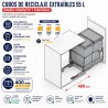 Contenedor Residuos Carro Exterior 27,5 + 27,5 L | EspacioBrico OFERTA