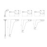 Pata para Mueble Milano | EspacioBrico