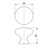 Pomo para Mueble Luna | EspacioBrico