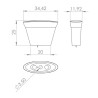 Pomo para Mueble Pablo | EspacioBrico