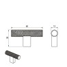 Pomo para Mueble Slim C | EspacioBrico