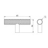 Pomo para Mueble Small T | EspacioBrico