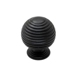 Pomo para Mueble Big Neck Negro Mate | EspacioBrico