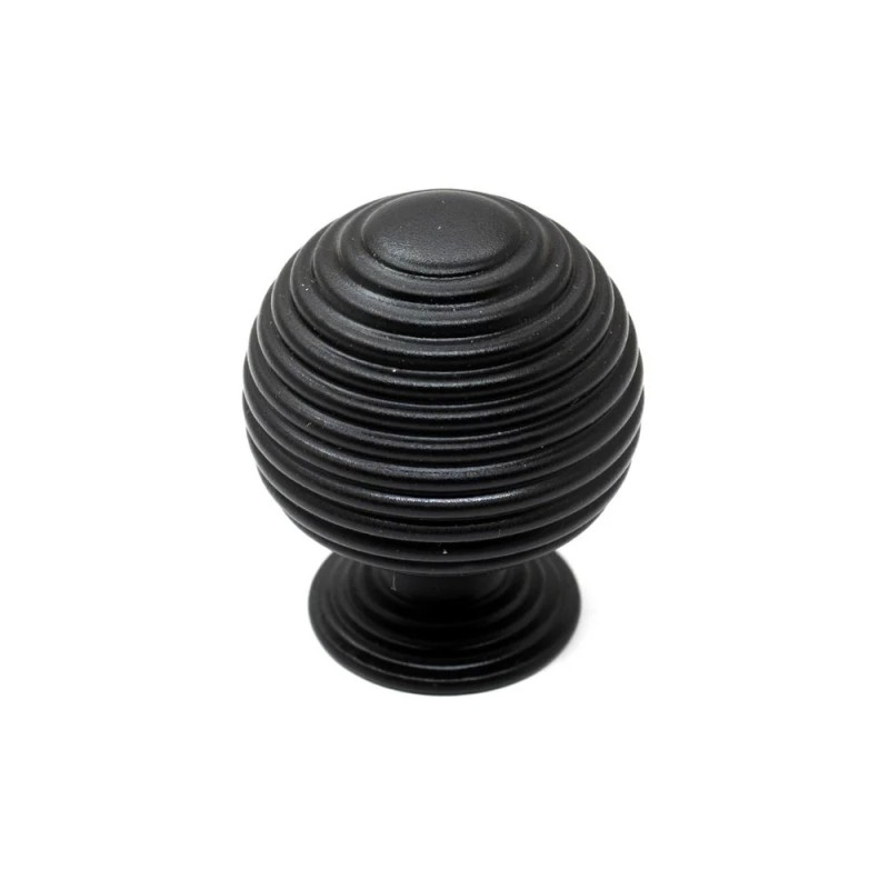 Pomo para Mueble Big Neck Negro Mate | EspacioBrico