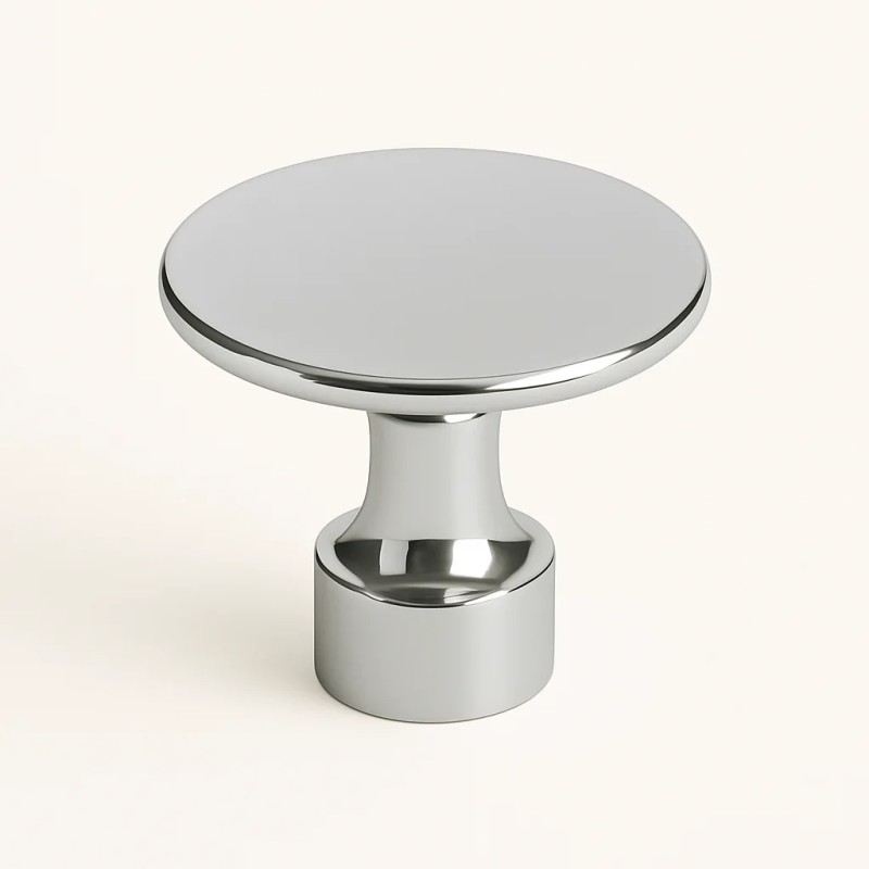 Pomo para Mueble Flinn Cromo Brillante | EspacioBrico