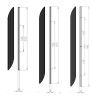 Tirador para Mueble Blade Oro Mate | EspacioBrico