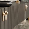 Tirador para Mueble Flow Beta Negro Mate | EspacioBrico