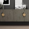 Tirador para Mueble Prag Oro Mate + Negro Mate | EspacioBrico