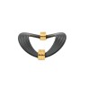 Tirador para Mueble Praga Negro Mate + Oro Brillante | EspacioBrico
