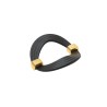 Tirador para Mueble Praga Negro Mate + Oro Brillante | EspacioBrico