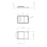 Tirador para Mueble Quadro Negro Mate + Cobre Brillante | EspacioBrico