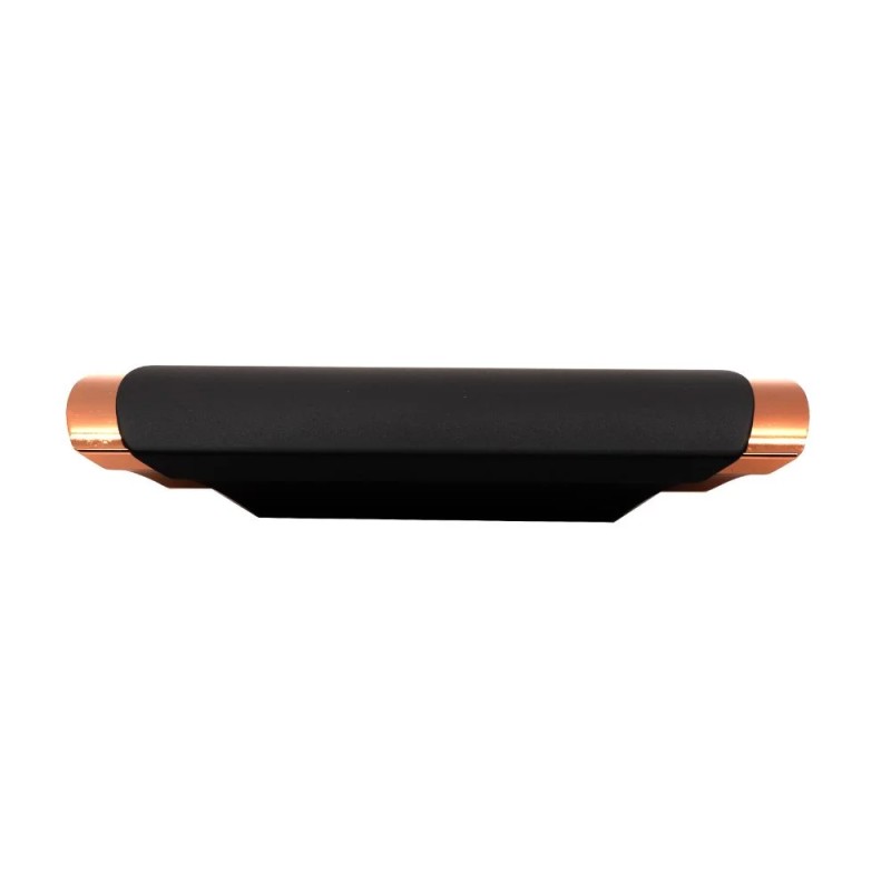 Tirador para Mueble Ribon Negro Mate + Cobre Brillante | EspacioBrico