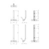 Tirador para Mueble Rigel Negro Mate + Oro Mate | EspacioBrico