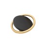 Tirador para Mueble Toledo Negro Mate + Oro Mate | EspacioBrico
