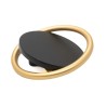 Tirador para Mueble Toledo Negro Mate + Oro Mate | EspacioBrico