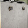 Tirador para Mueble Toledo Negro Mate + Oro Mate | EspacioBrico