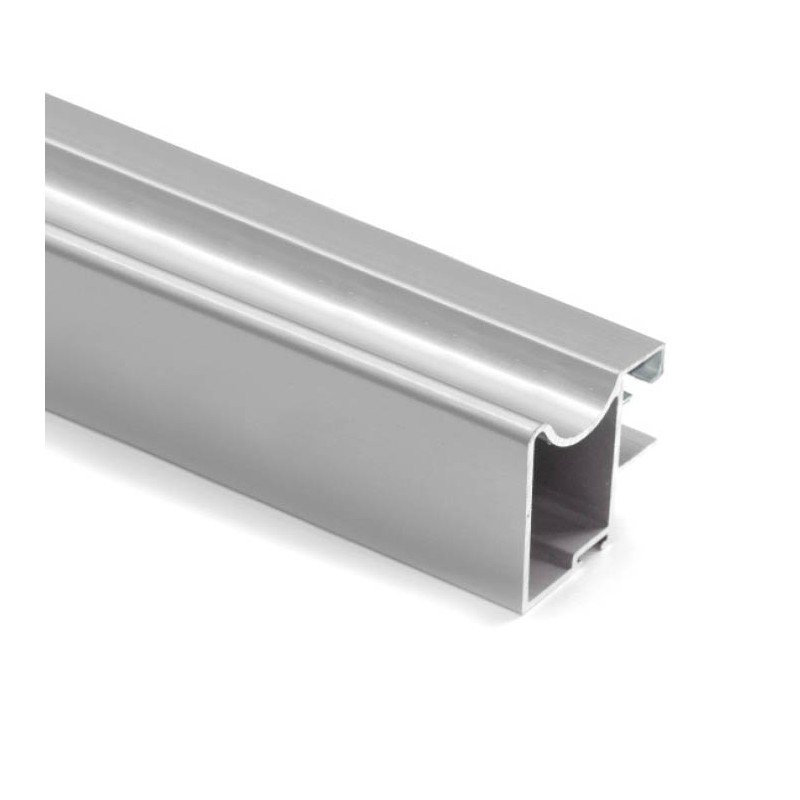 Perfil Tirador Puerta Corredera Armario Plata Mate 10 mm | EspacioBrico OFERTA