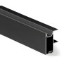 Perfil Tirador Puerta Corredera Armario Negro 16 mm 260 cm | EspacioBrico OFERTA